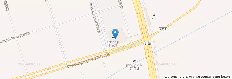 Mapa de ubicacion de 太禾影城 en Çin, Şanghay, Minhang.
