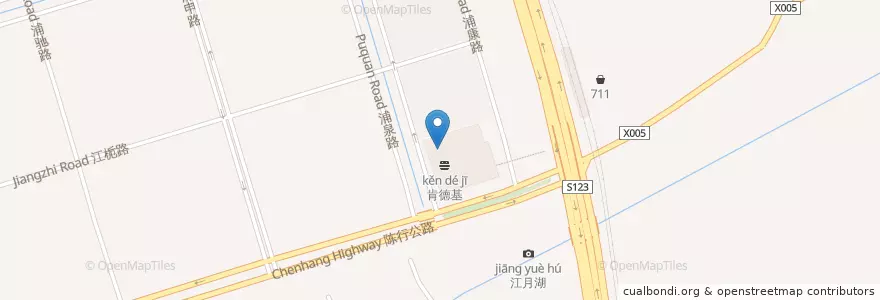 Mapa de ubicacion de 冰雪皇后 en Chine, Shanghai, District De Minhang.
