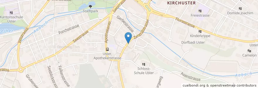 Mapa de ubicacion de Thai Shop Boonmee Micky en スイス, チューリッヒ, Bezirk Uster, Uster.