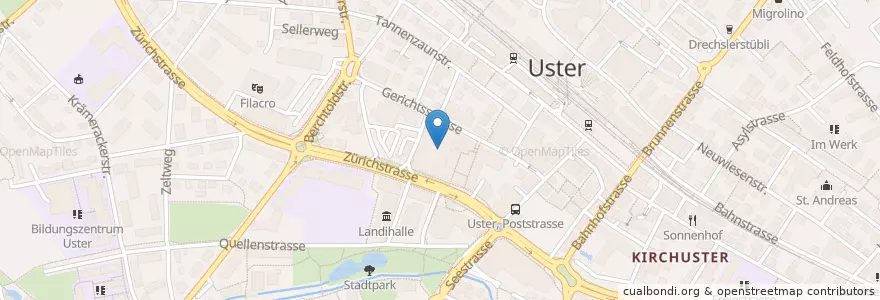 Mapa de ubicacion de Dropa Illuster en スイス, チューリッヒ, Bezirk Uster, Uster.