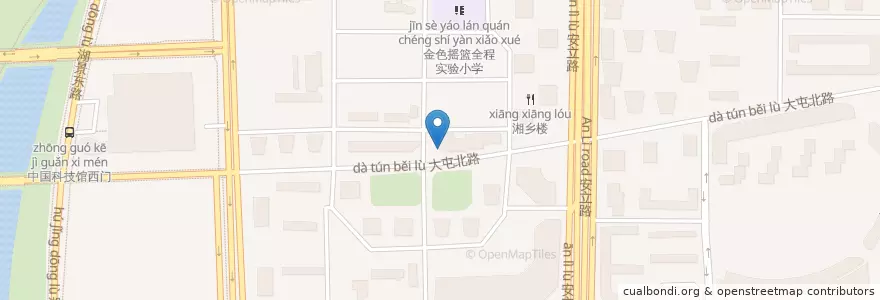 Mapa de ubicacion de 交通银行 en 중국, 베이징시, 허베이성, 朝阳区 / Chaoyang.