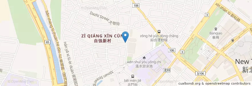 Mapa de ubicacion de 珍鄉小館 en Тайвань, Новый Тайбэй, 板橋區.