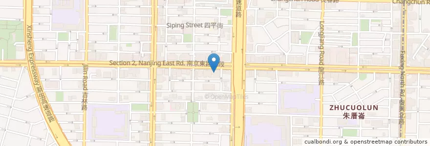 Mapa de ubicacion de 春梅子餐廳 en 타이완, 신베이 시, 타이베이시, 중산 구.