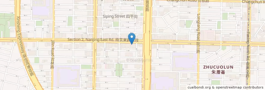 Mapa de ubicacion de 路易沙 en Taïwan, Nouveau Taipei, Taipei, District De Zhongshan.