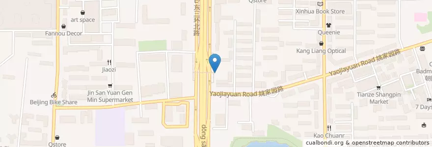 Mapa de ubicacion de Xiang Niuroumian en 中国, 北京市, 河北省, 朝阳区 / Chaoyang.