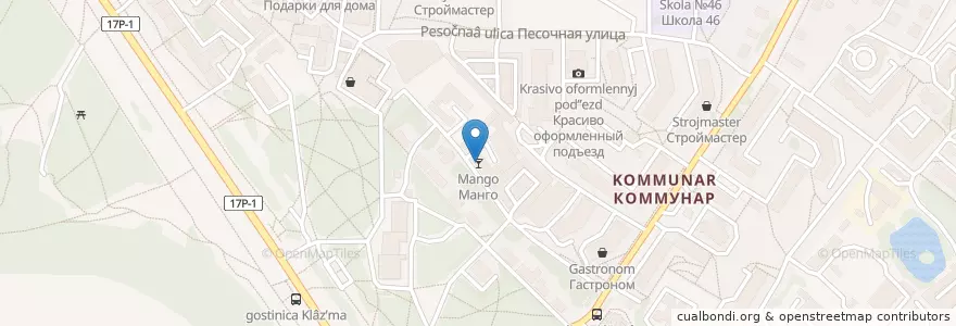 Mapa de ubicacion de Манго en Rusland, Centraal Federaal District, Владимирская Область, Городской Округ Владимир.
