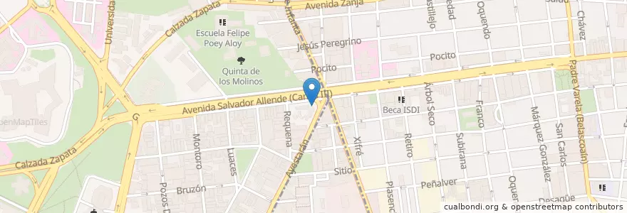 Mapa de ubicacion de Facultad de Estomatología Raúl González Sanchez en 쿠바, La Habana.