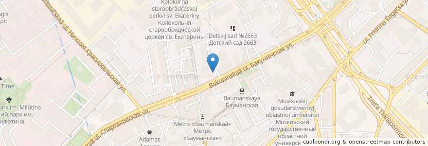 Mapa de ubicacion de Травматологический пункт en Russia, Central Federal District, Moscow, Central Administrative Okrug, Basmanny District.