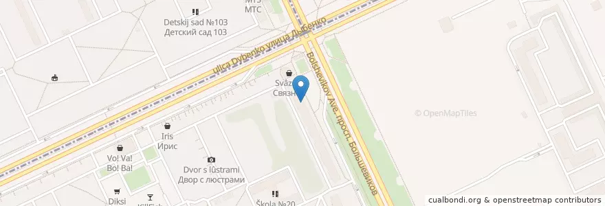 Mapa de ubicacion de Альфа-Банк en Russland, Föderationskreis Nordwest, Oblast Leningrad, Sankt Petersburg, Невский Район, Округ № 54.