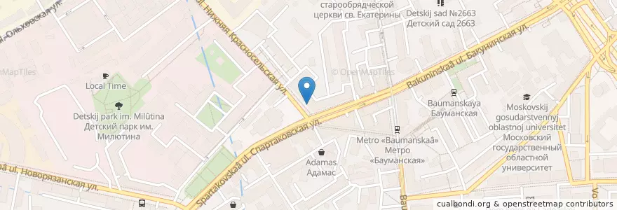 Mapa de ubicacion de Будь здоров! en Russia, Distretto Federale Centrale, Москва, Центральный Административный Округ, Басманный Район.