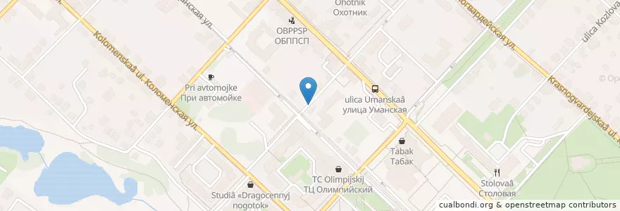 Mapa de ubicacion de Колонка en روسيا, Центральный Федеральный Округ, محافظة موسكو, Коломенский Городской Округ.