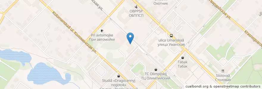 Mapa de ubicacion de Россельхозбанк en Rusia, Distrito Federal Central, Óblast De Moscú, Коломенский Городской Округ.