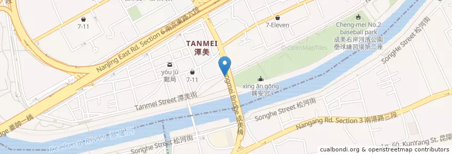 Mapa de ubicacion de 成美右 6 en 台湾, 新北市, 台北市, 内湖区.