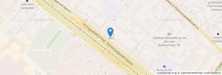 Mapa de ubicacion de Банк "Логос" en Rusia, Distrito Federal Central, Москва, Северный Административный Округ, Район Аэропорт.