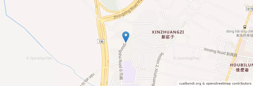 Mapa de ubicacion de 永順宮 en Taiwán, Taichung, 龍井區.