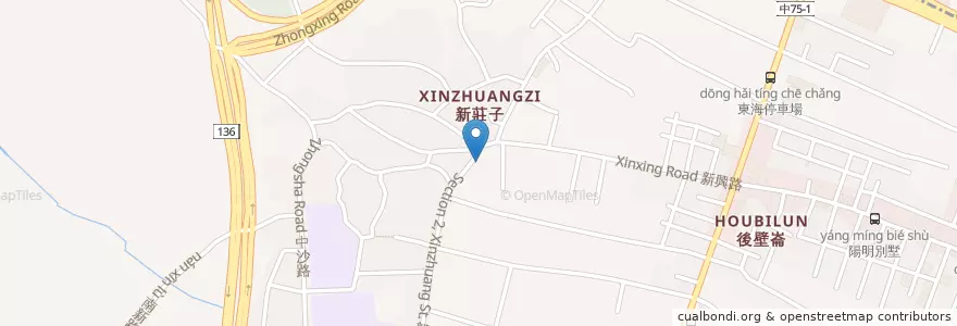 Mapa de ubicacion de 福德祠 en Taiwan, 臺中市, 龍井區.