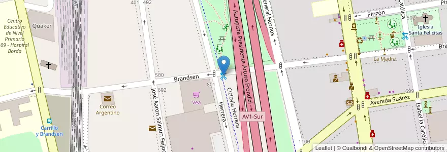 Mapa de ubicacion de 356 - Plaza Sergio Karakachoff en الأرجنتين, Ciudad Autónoma De Buenos Aires, Comuna 4, Buenos Aires.