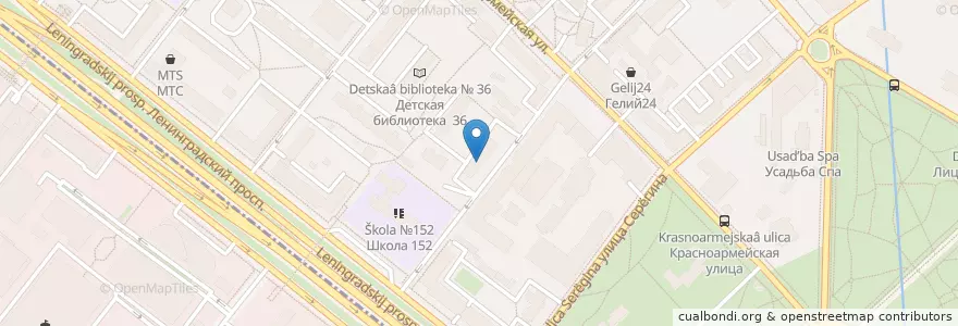 Mapa de ubicacion de Натадент en Россия, Центральный Федеральный Округ, Москва, Северный Административный Округ, Район Аэропорт.