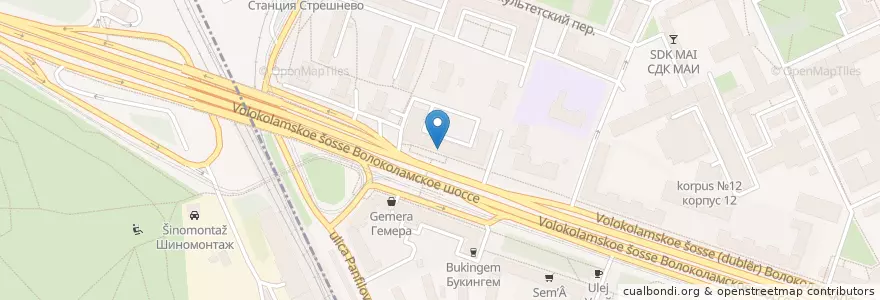 Mapa de ubicacion de Горздрав en روسیه, Центральный Федеральный Округ, Москва, Район Сокол.