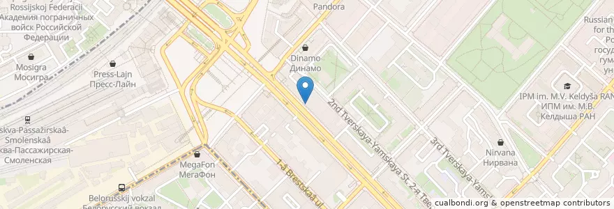 Mapa de ubicacion de Кредит Европа Банк en Rússia, Distrito Federal Central, Москва, Центральный Административный Округ, Тверской Район.