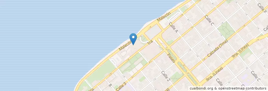 Mapa de ubicacion de Copa Room en Küba, La Habana.