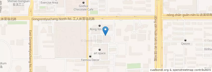 Mapa de ubicacion de The Pink Loft en 中国, 北京市, 河北省, 朝阳区 / Chaoyang.