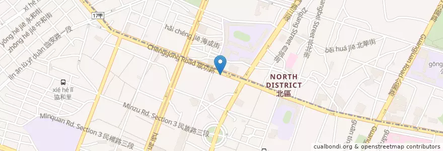 Mapa de ubicacion de 李朝泰小兒科診所 en 台湾, 台南市.