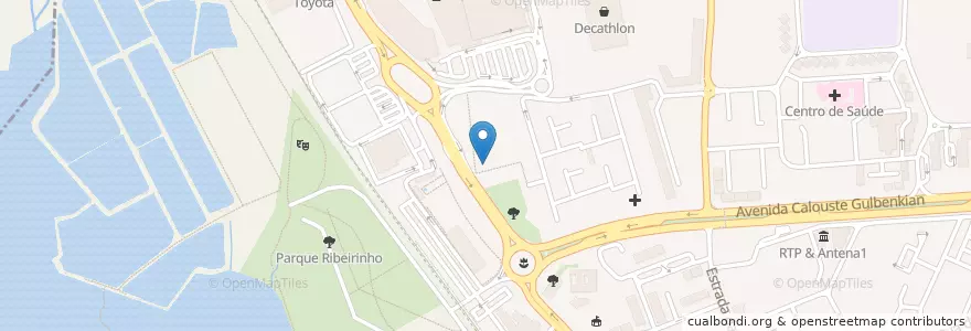 Mapa de ubicacion de Telepizza en پرتغال, Algarve, Algarve, فارو, فارو, فارو.