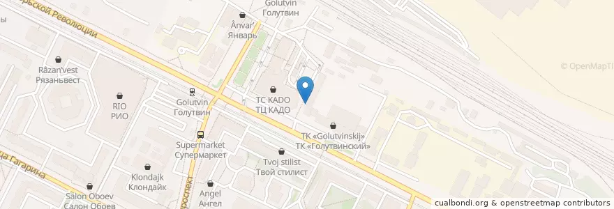 Mapa de ubicacion de Пит-Стоп en روسيا, Центральный Федеральный Округ, محافظة موسكو, Коломенский Городской Округ.