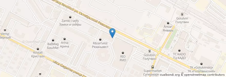 Mapa de ubicacion de Сбербанк en Rusia, Distrito Federal Central, Óblast De Moscú, Коломенский Городской Округ.