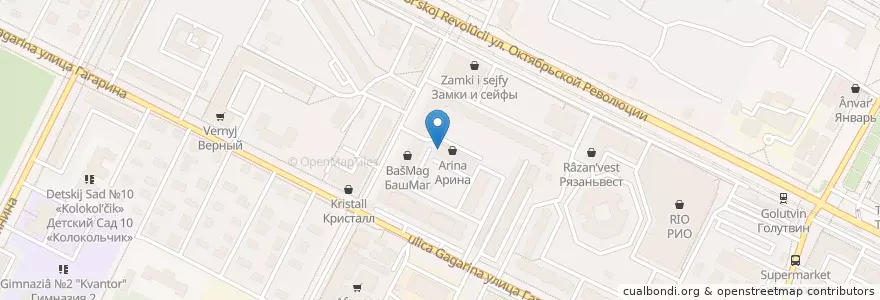 Mapa de ubicacion de Инвитро en روسيا, Центральный Федеральный Округ, محافظة موسكو, Коломенский Городской Округ.