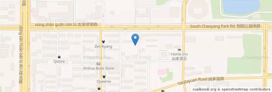 Mapa de ubicacion de Manzo en 중국, 베이징시, 허베이성, 朝阳区 / Chaoyang.