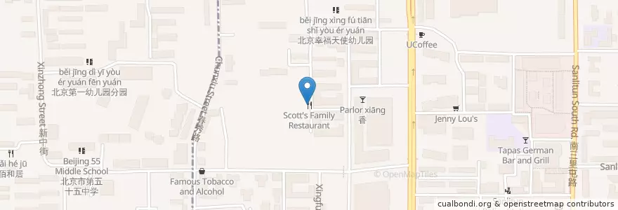 Mapa de ubicacion de Scott's Family Restaurant en Çin, Pekin, Hebei, 朝阳区 / Chaoyang.