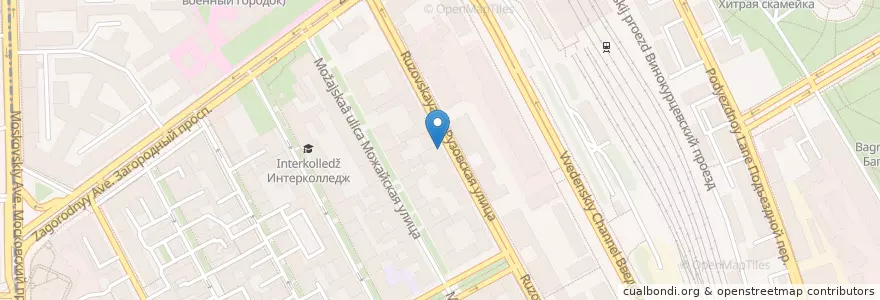 Mapa de ubicacion de Ленмед en ロシア, 北西連邦管区, レニングラード州, サンクト ペテルブルク, Адмиралтейский Район, Округ Семёновский.