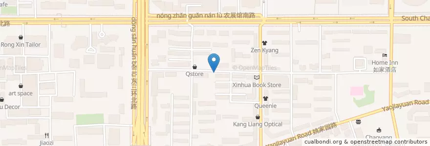 Mapa de ubicacion de Pizza Coffee Sandwiches en China, Pekín, Hebei, 朝阳区 / Chaoyang.