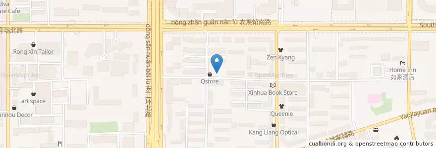 Mapa de ubicacion de Pizza Cat's Eye en 中国, 北京市, 河北省, 朝阳区 / Chaoyang.