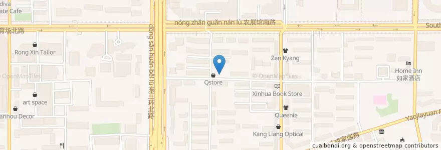 Mapa de ubicacion de Jiachangcai en Cina, Pechino, Hebei, 朝阳区 / Chaoyang.