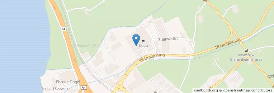 Mapa de ubicacion de Coop Vitality en 瑞士, Schwyz, Schwyz, Schwyz.