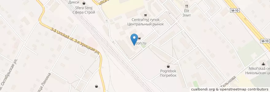 Mapa de ubicacion de Эллада en Russie, District Fédéral Central, Oblast De Moscou, Городской Округ Солнечногорск.