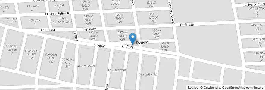 Mapa de ubicacion de 357 - B (SIGLOXXI) en Argentinië, Salta, Capital, Municipio De Salta, Salta.