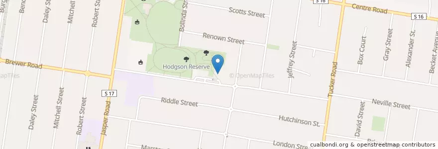 Mapa de ubicacion de Bentleigh Pre-School en Avustralya, Victoria, City Of Glen Eira.