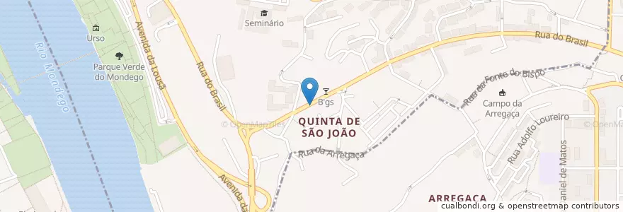 Mapa de ubicacion de Al Maktub en Portugal, Centro, Baixo Mondego, Coimbra, Coimbra, Sé Nova, Santa Cruz, Almedina E São Bartolomeu.