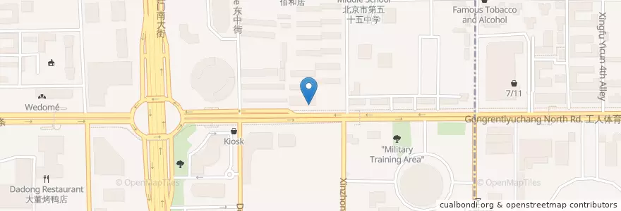 Mapa de ubicacion de Epicerie ❤️ en Китай, Пекин, Хэбэй, Район Чаоян.