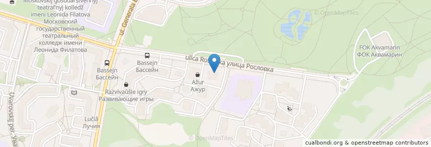 Mapa de ubicacion de Hookah place en Russie, District Fédéral Central, Moscou, Северо-Западный Административный Округ.