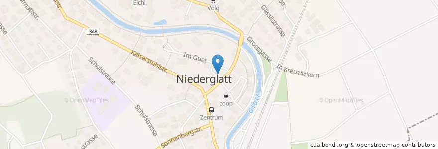 Mapa de ubicacion de Niederglatt en Switzerland, Zurich, Bezirk Dielsdorf, Niederglatt.