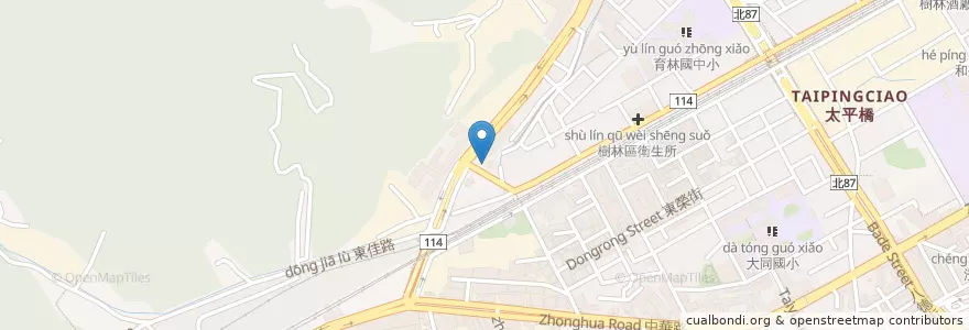 Mapa de ubicacion de 東昇福德宮 en Tayvan, 新北市, 樹林區.