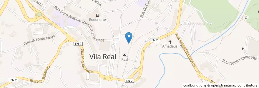 Mapa de ubicacion de Caixa Geral de Depósitos en Portugal, Norte, Vila Real, Douro, Vila Real, Vila Real.