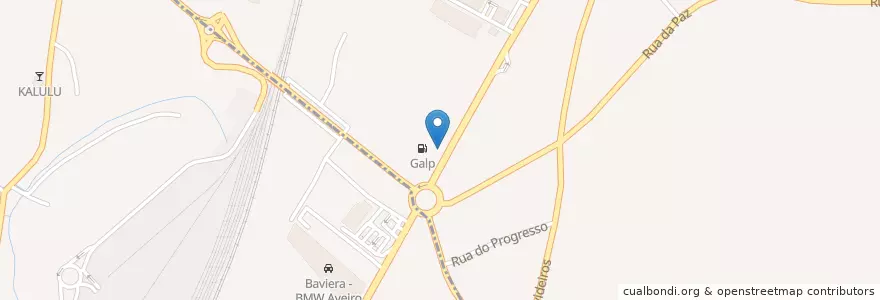 Mapa de ubicacion de Galp en 포르투갈, Aveiro, Centro, Baixo Vouga, Aveiro, Cacia.