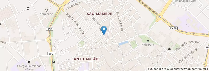 Mapa de ubicacion de Pause en Portekiz, Alentejo, Alentejo Central, Évora, Évora, Bacelo E Senhora Da Saúde, Évora.