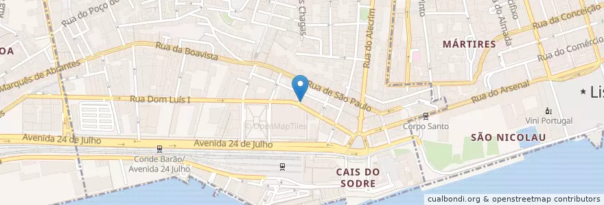 Mapa de ubicacion de Casa Sid en ポルトガル, Área Metropolitana De Lisboa, Lisboa, Grande Lisboa, リスボン, Misericórdia.